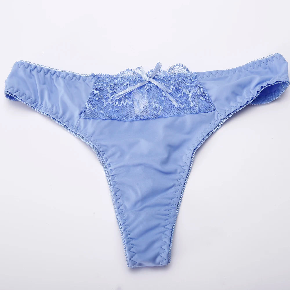 Women Ice-silk Seamless Panties One-piece Solid Colour Thong Sexy Panties For Women G String Underwear Lingerie Plus Size XL New